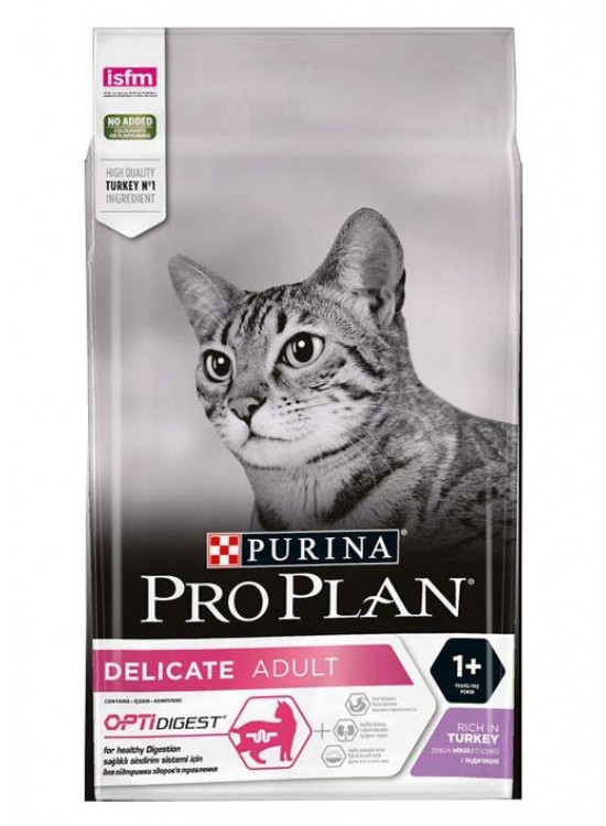 Proplan Delicate Seçici Kediler Için Hindili Kedi Maması 3 kg 